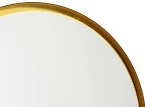 Oglinză de baie neagră cu auriu, inclusiv LED și dimmer tactil - Pim