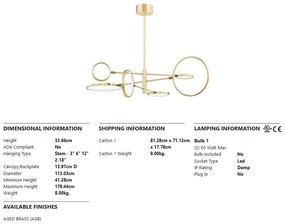 Lustra LED dimabila design modern SATURN