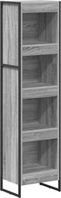 vidaXL Dulap pentru cărți Gri Sonoma 80 x 30 x 155 cm Lemn compozit