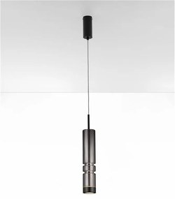 Pendul LED design modern BENTO gri fumuriu