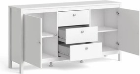 Bufet alb SALOMO cu 3 sertare