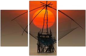 Tablou - Răsărit, Lacul Pakpra (90x60 cm)