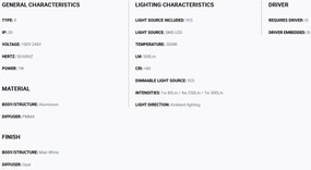 Aplica LED ultramoderna USB / Wireless charger NIKO stanga