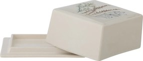 Untieră din ceramică cu flori de câmp aplicate manual, L15×H7,5×W12,5 cm, 580 ml, „Bea"