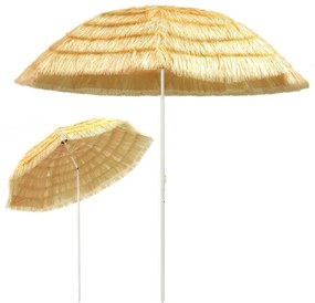 Umbrela de plaja, natural, 300 cm, stil hawaiian 300 cm