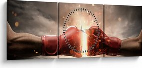Tablou - Boxing (cu ceas) (90x30 cm)
