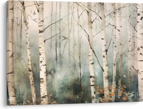 Tablou - Desenarea unui model de pădure (70x50 cm)