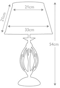 Lampă de masă Elstead ART-TL-AGD-BRASS ARTISAN 1xE27/60W/230V bronz