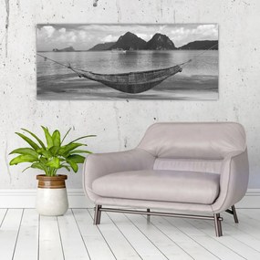 Tablou - Hamac pe plajă (120x50 cm)