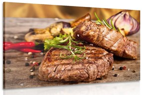 Tablou steak de vită la grătar