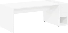 vidaXL Masă de cafea Alb 101,5 x 50 x 37 cm Lemn compozit