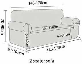 Husă elastică canapea 4Home Elegant albastru ,145-185 cm + față de pernă gratuit, 145-185 cm