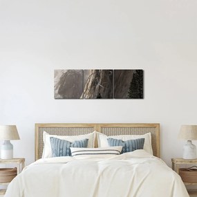 Tablou din valea Yosemite parcul național, SUA (cu ceas) (90x30 cm)