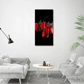 Print pe canvas Căpșuni în apă