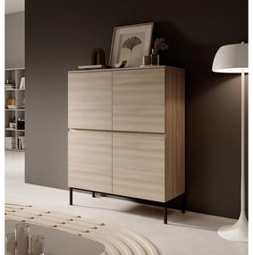 Dulap Bennasi B1  (stejar linberg + negru). 1099042