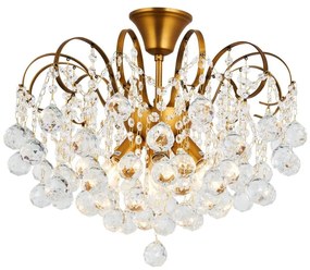 Lustră de cristal aplicată Brilagi CRYSTAL 6xE14/60W/230V bronz