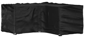 vidaXL Husă mobilier de grădină în formă de L 16 ocheți, 215x215x90 cm