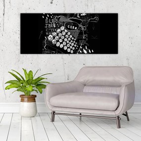 Tablou - Desen în stilul lui Banksy (120x50 cm)