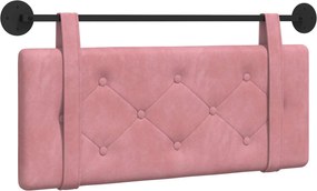 vidaXL Cap de pat suspendat Pe perete Roz 110 x 55 x 5 cm Catifea