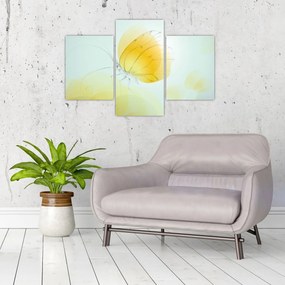 Tablou - Fluturele galben (90x60 cm)