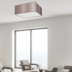 Plafonieră ZIGGY 3xE27/60W/230V roz/aurie