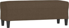 vidaXL Bancă, maro, 100x35x41 cm, textil
