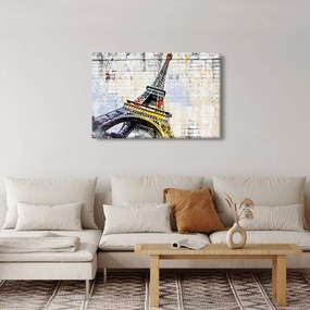 Tablou - Arta digitală a Turnului Eiffel (90x60 cm)