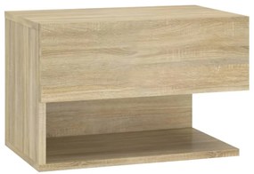 810959 vidaXL Noptieră de perete, stejar sonoma