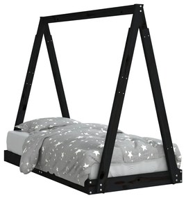 834527 vidaXL Cadru de pat pentru copii, 70x140 cm, lemn masiv de pin