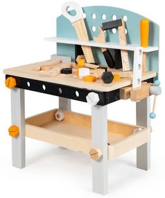 Masă de asamblare pentru copii din lemn, banc de lucru 38 buc