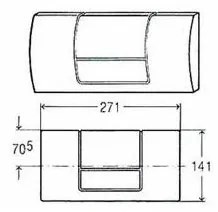 Clapeta actionare rezervor WC incastrat, Viega Eco/EcoPlus, alb, 449001