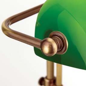 Veioza/Lampa de masa stil clasic HARVARD H-53cm patina/verde