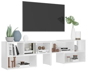 Comoda TV, alb extralucios, 149x30x52 cm, PAL 1, Alb foarte lucios