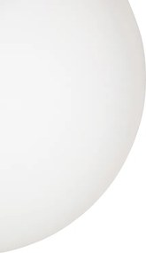 Lampă suspendată inteligentă scandinavă aurie cu sticlă opal 40cm incl. WiFi A60 - Ball 40
