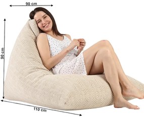 Fotoliu Sac Culoare Crem, RIUK