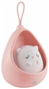 Corp de iluminat LED de orientare pentru cu senzor pentru copii KITTY LED/0,5W/5V USB roz