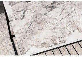 Măsuță de cafea ASUDE 43x95 cm neagră/albă