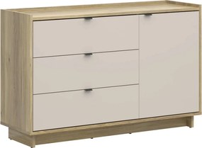 Comoda DALVA, stejar/casmir, PAL, 134x42x86 cm