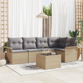 vidaXL Set de canapele pentru grădină 6 pcs 242.5 x 132.5 x 85 cm