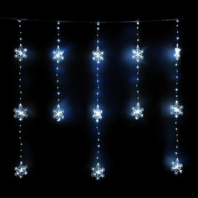 Decorațiune luminoasă pentru exterior Snowflakes,120x120 cm, LED, alb rece, temporizator, 8 funcții, 120 cm
