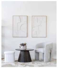 Scaun de sufragerie gri deschis cu cotiere tapițat Monroe – House Nordic