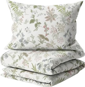 Lenjerie de pat din bumbac Renforce FLORWELLA albă Dimensiune lenjerie de pat: 2 buc 70 x 90 cm | 200 x 220 cm