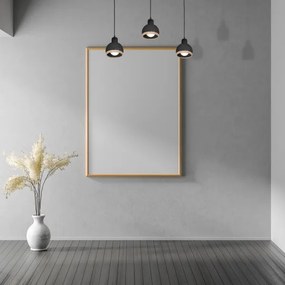 Lustră pe cablu OVAL 3xE27/60W/230V neagră