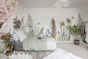 Fototapet, Bumblebee, White, Rebel Walls
