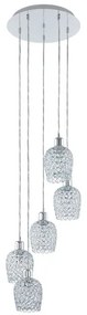 Eglo 94898 - Lustra de cristal BONARES 1 5xE27/60W/230V