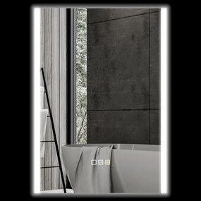 HOMCOM Oglindă LED 50x70 Antiaburire Touch IP44 | Aosom Romania