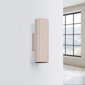 Aplică de perete taupe din metal ø 6,5 cm Gleam – Sollux