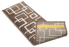 Covorașe pentru scări maro 13 buc. 22x73 cm Geometric – Mila Home