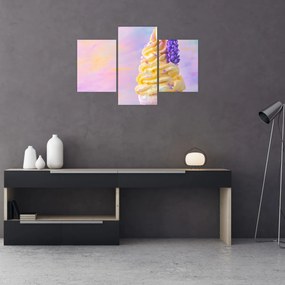 Tablou - Înghețată cu lavandă (90x60 cm)