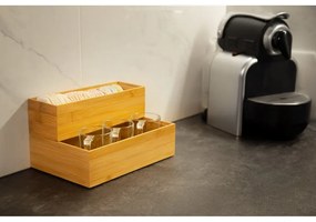 Organizator din bambus Compactor, 22,5 x 15 x 6,35 cm